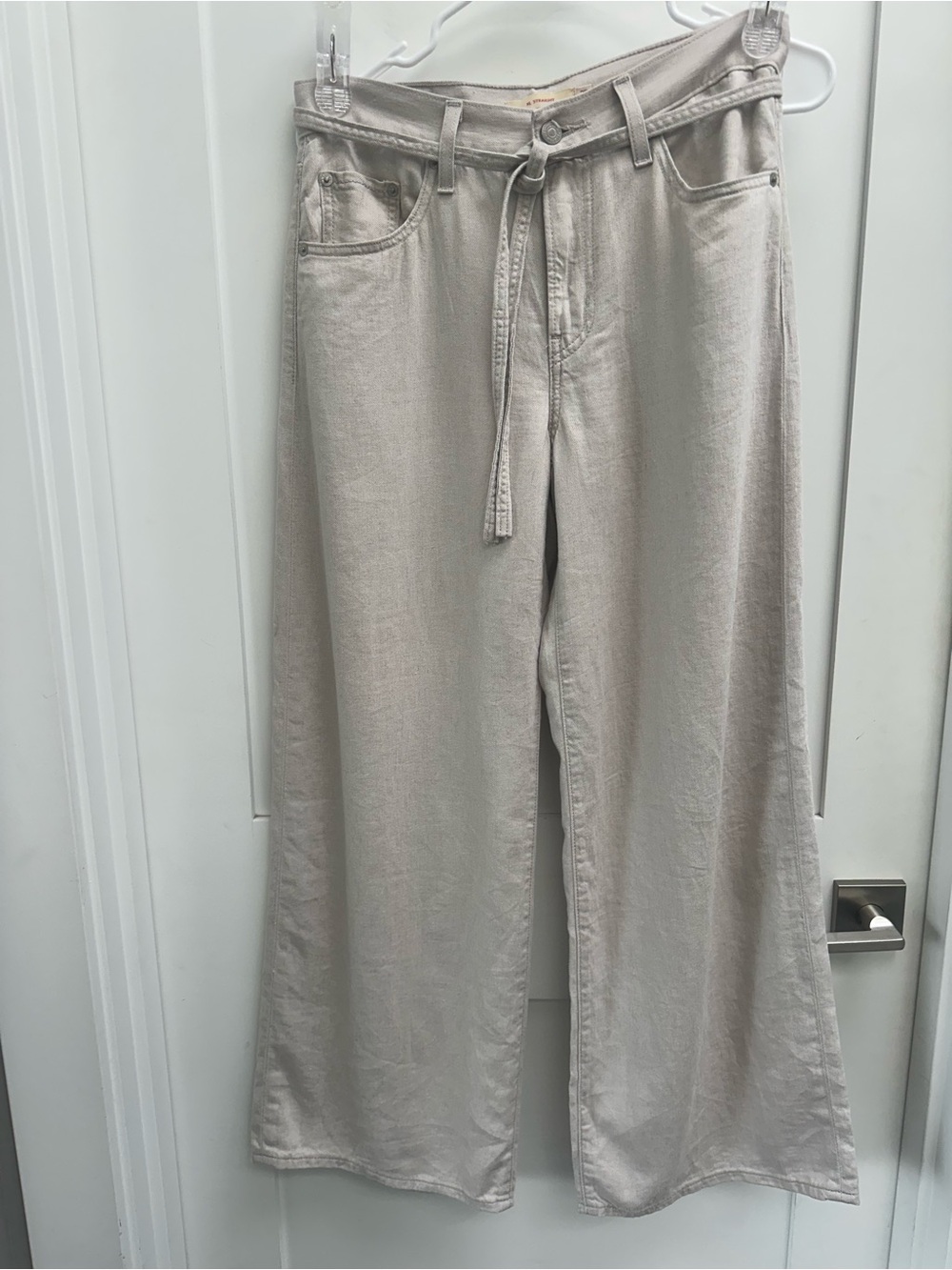 LEVI’S XL BAGGY STRAIGHT LINEN BLEND WOMEN'S PANTS (size waist 25, length 29) - Picture 7 of 12